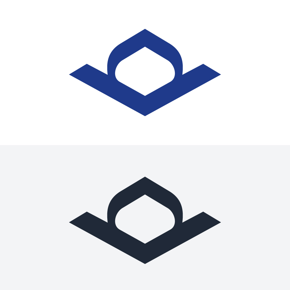 Minimalist Geometric Letter V and O Abstract Logo Template
